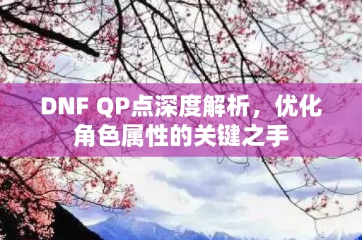 DNF QP点深度解析图片