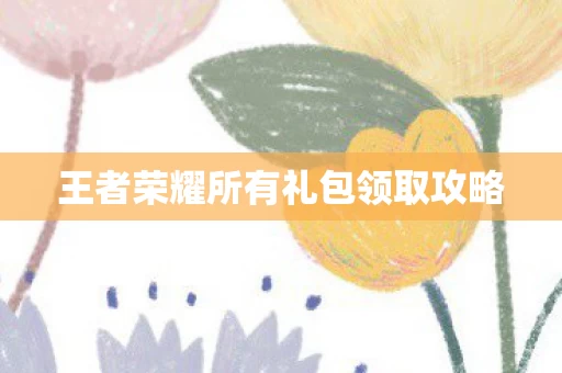 王者荣耀所有礼包领取攻略图片