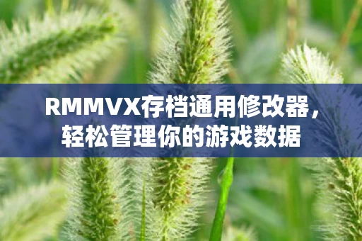 RMMVX存档通用修改器图片