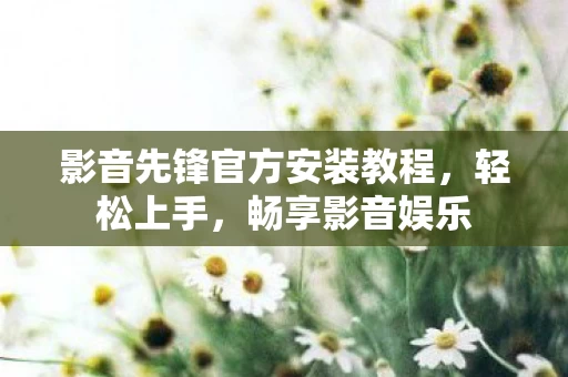 影音先锋官方安装教程图片