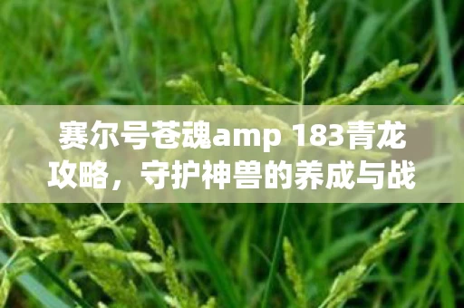 赛尔号苍魂amp 183青龙攻略图片