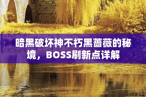 暗黑破坏神不朽黑蔷薇的秘境图片