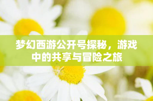 游戏中的共享与冒险之旅图片