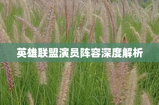 英雄联盟演员阵容深度解析图片