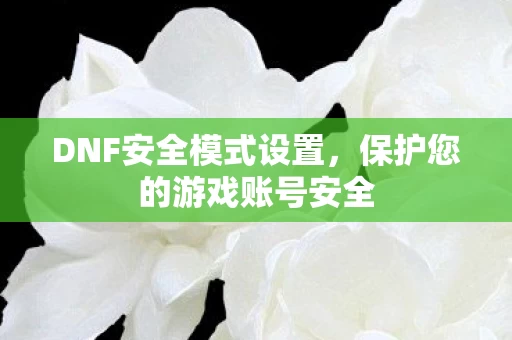 保护您的游戏账号安全图片